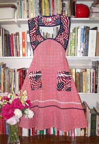 4th of July apron, click for larger view