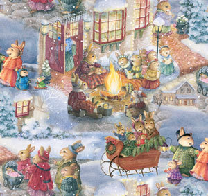 Holiday Carolers Aprons