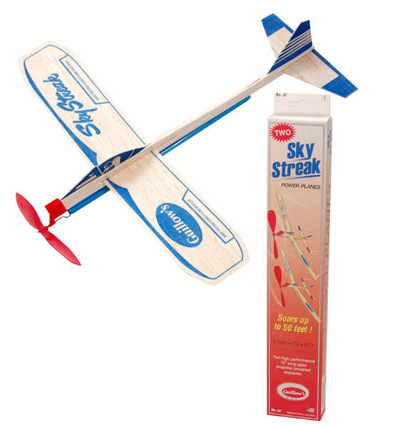 Airplane glider sky streak