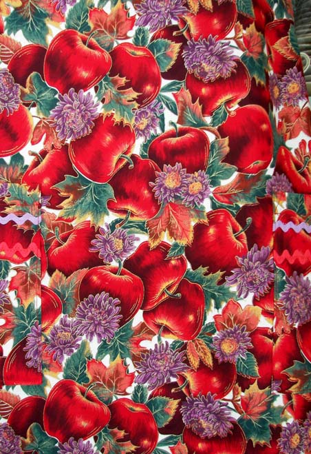 Close up Apples and Flowers