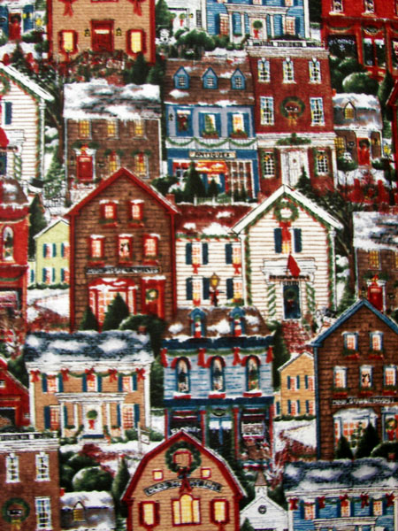 Close up or Christmas Houses