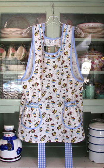 Grandma Apron Bowl of Cherries