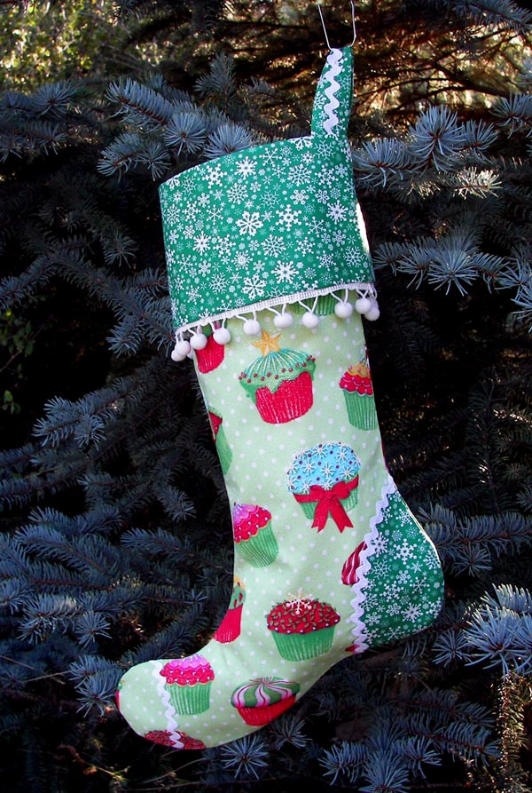 Christmas Cupcake Christmas Stocking