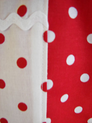 Close Up Red Polka Dot