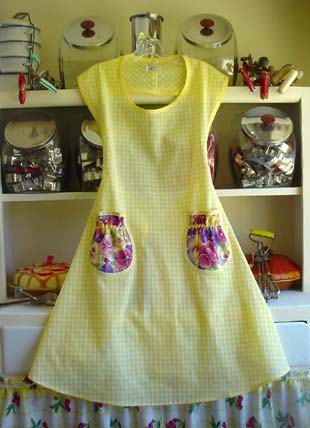 Rose yellow gingham