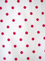 White red poka dot swatch
