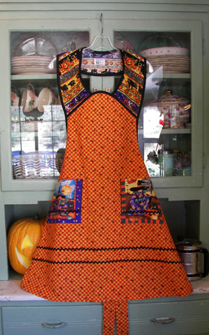 1940 Halloween apron, click for larger view