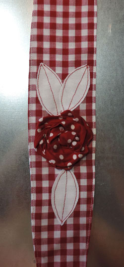 Vintage Hair Wrap Red Gingham / Red Polka Dot