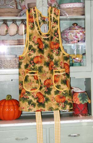 Grandma apron Harvest Gold Pumpkin