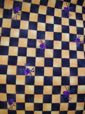 Hokus pokus black orange with purple spiders