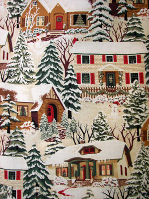 Old Time Christmas Village Close Up