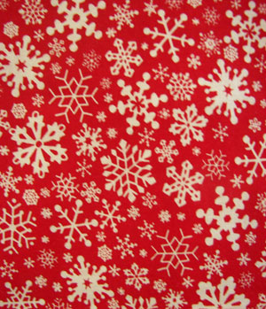 Red Snowflake Close Up