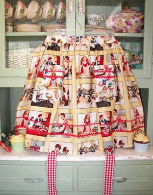 Retro Half Apron Mothers Apron