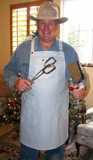 Man Apron Gingham 