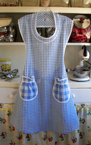 Rose Blue Gingham