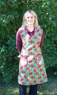 Rose Holiday Rose Apron